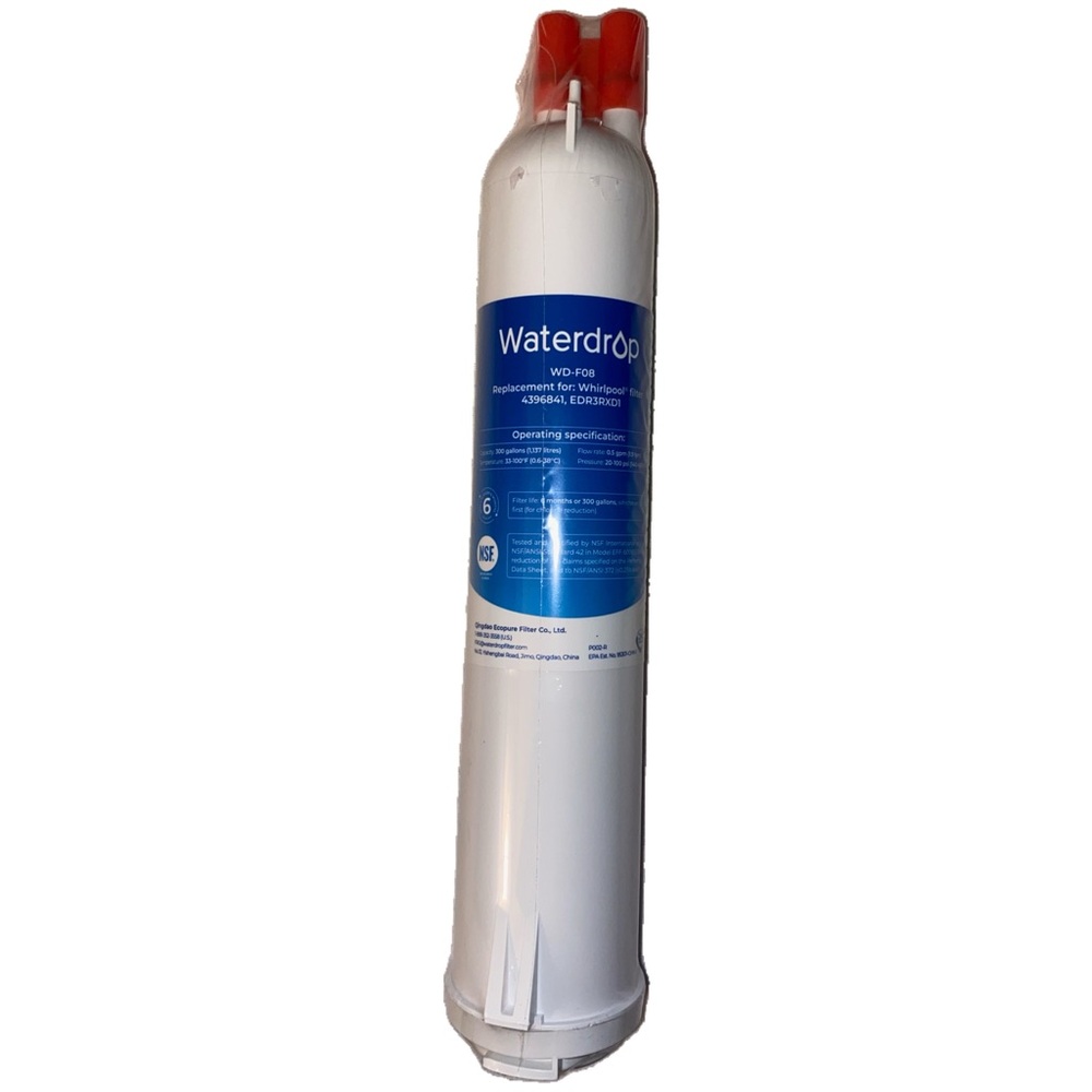 Waterdrop WD-F08 Refrigerator Water Filter Replacement for Whirlpool 4396841 etc
